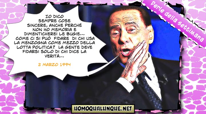 Le 10 bugie di Silvio Berlusconi