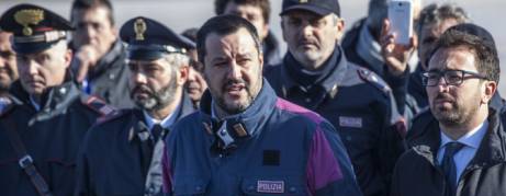 Matteo Salvini e Alfonso Bonafede lapresse