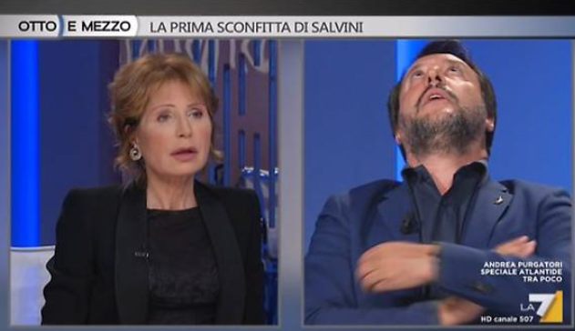 Matteo Salvini sfida Lilli Gruber