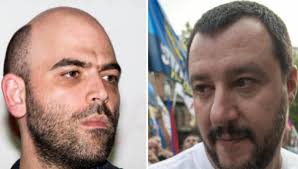 Saviano che ringrazia Carola