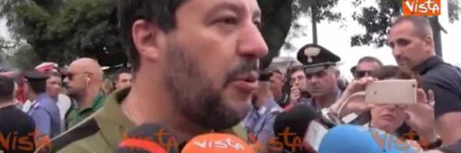 salvini sinistra difende ladra rom